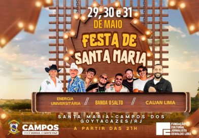 Tradicional Festa de Santa Maria terá shows, esporte e programação cultural