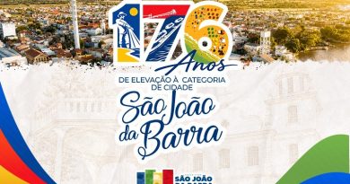 São João da Barra comemora 176 anos nesta quarta-feira