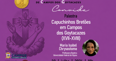 Instituto Histórico promove palestra sobre atuação dos Capuchinhos Bretões em Campos Instituto Histórico promove palestra sobre atuação dos Capuchinhos Bretões em Campos