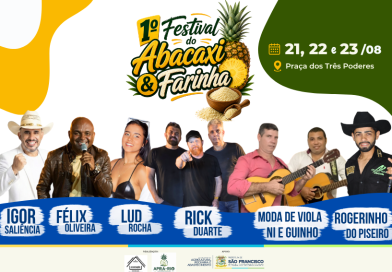 Festival do Abacaxi e Farinha agita São Francisco neste fim de semana