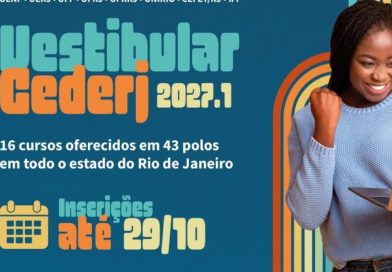 Com vagas para São Francisco de Itabapoana, vestibular CEDERJ encerra inscrições na quinta-feira (29/10)